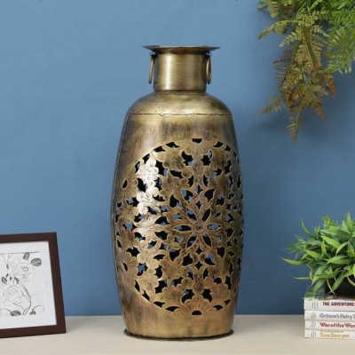 Craftpreneurs India Brown Brass Finish Table Tea Light Holder